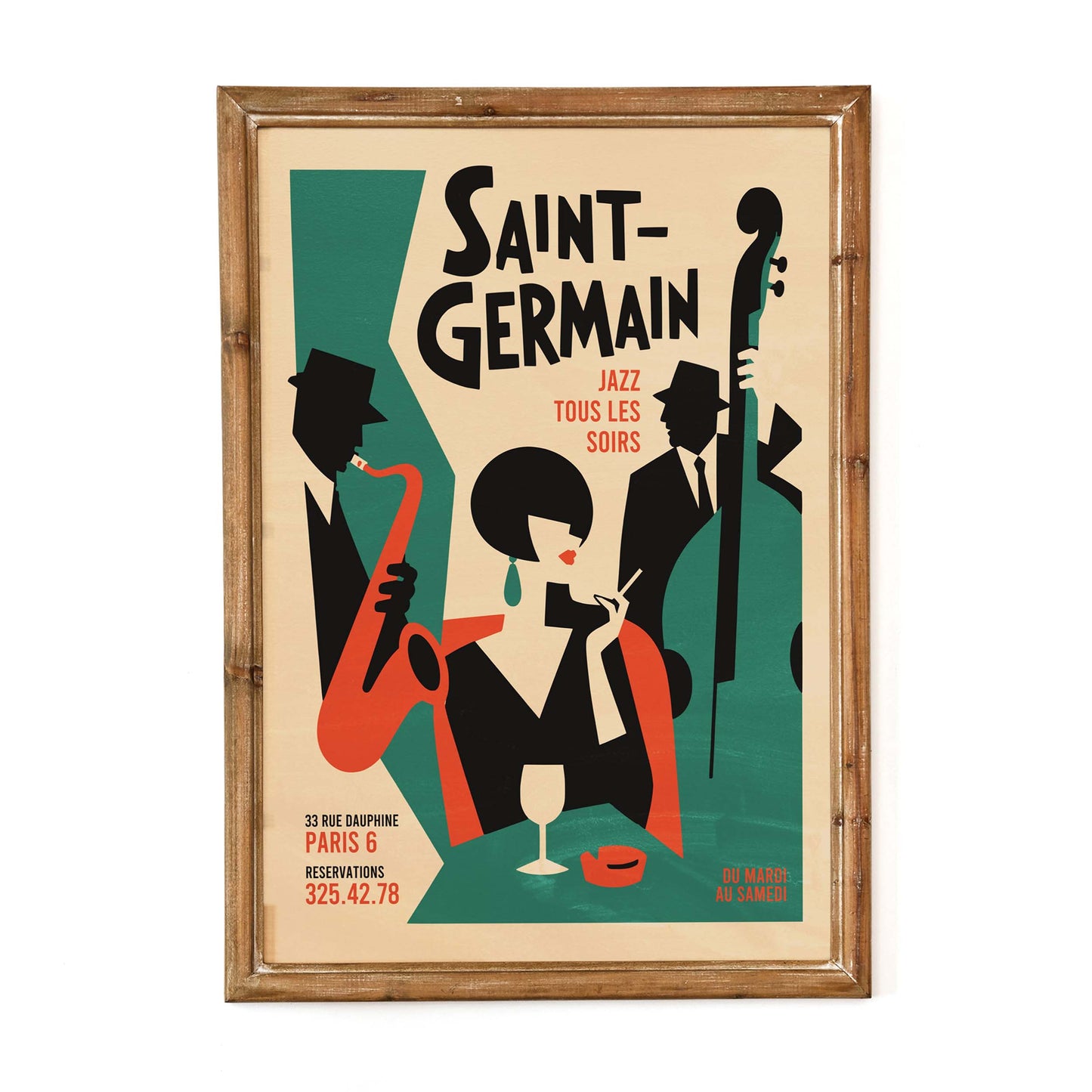 Saint-Germain Paris Jazz Poster Wall Art