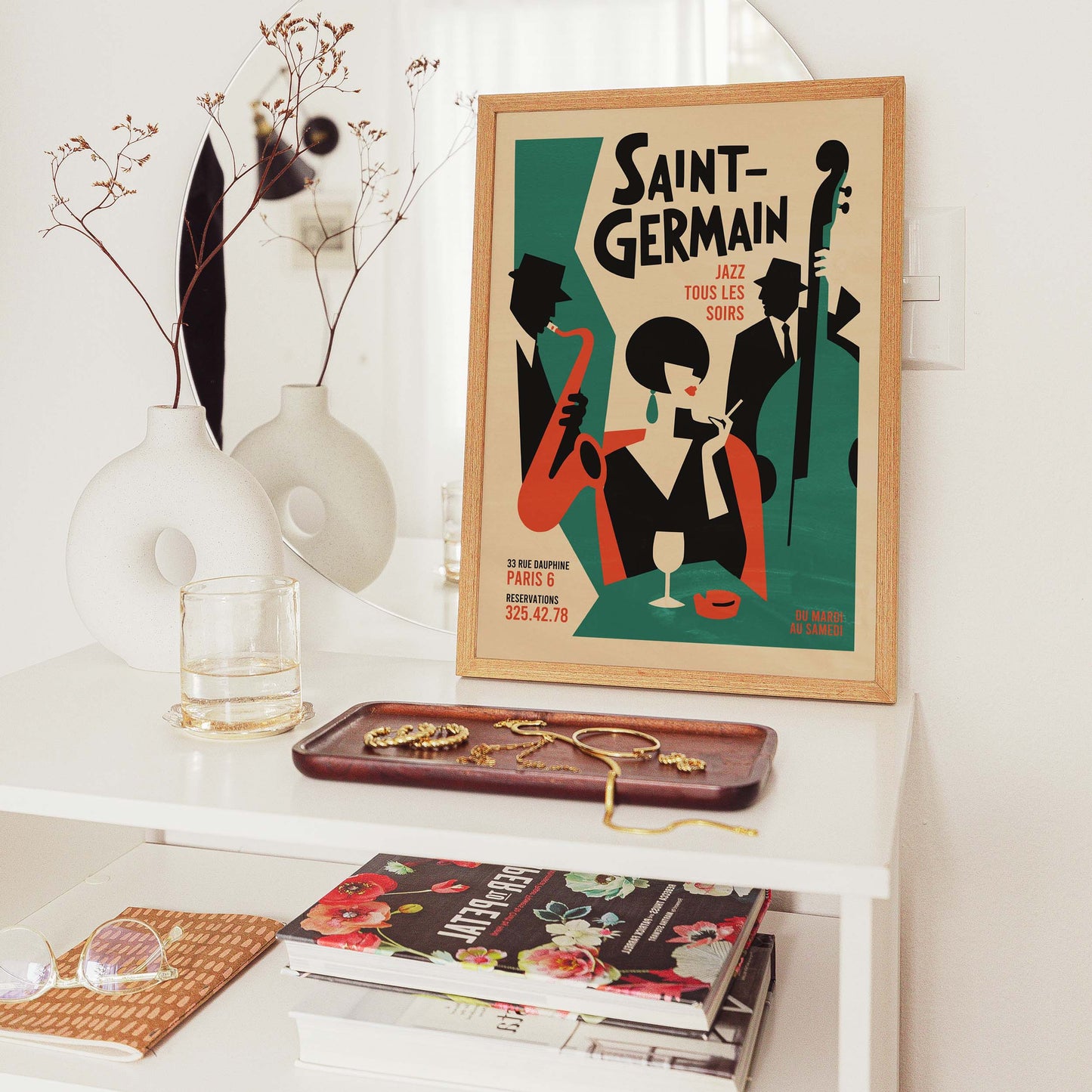 Saint-Germain Paris Jazz Poster Wall Art