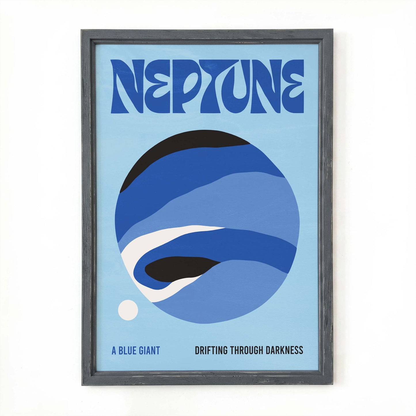 Neptune Blue Giant Space Poster Print