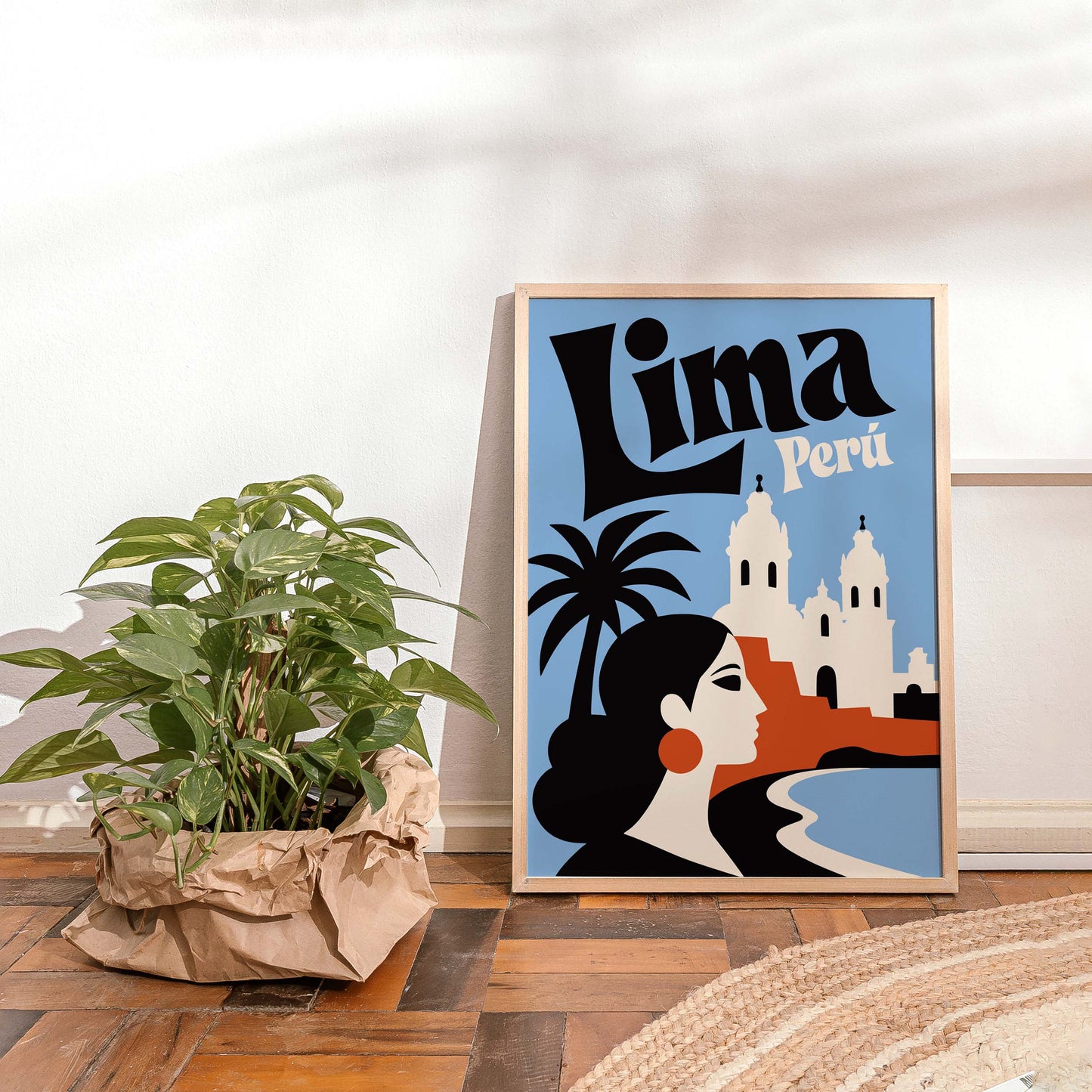 Lima Peru Travel Poster Print