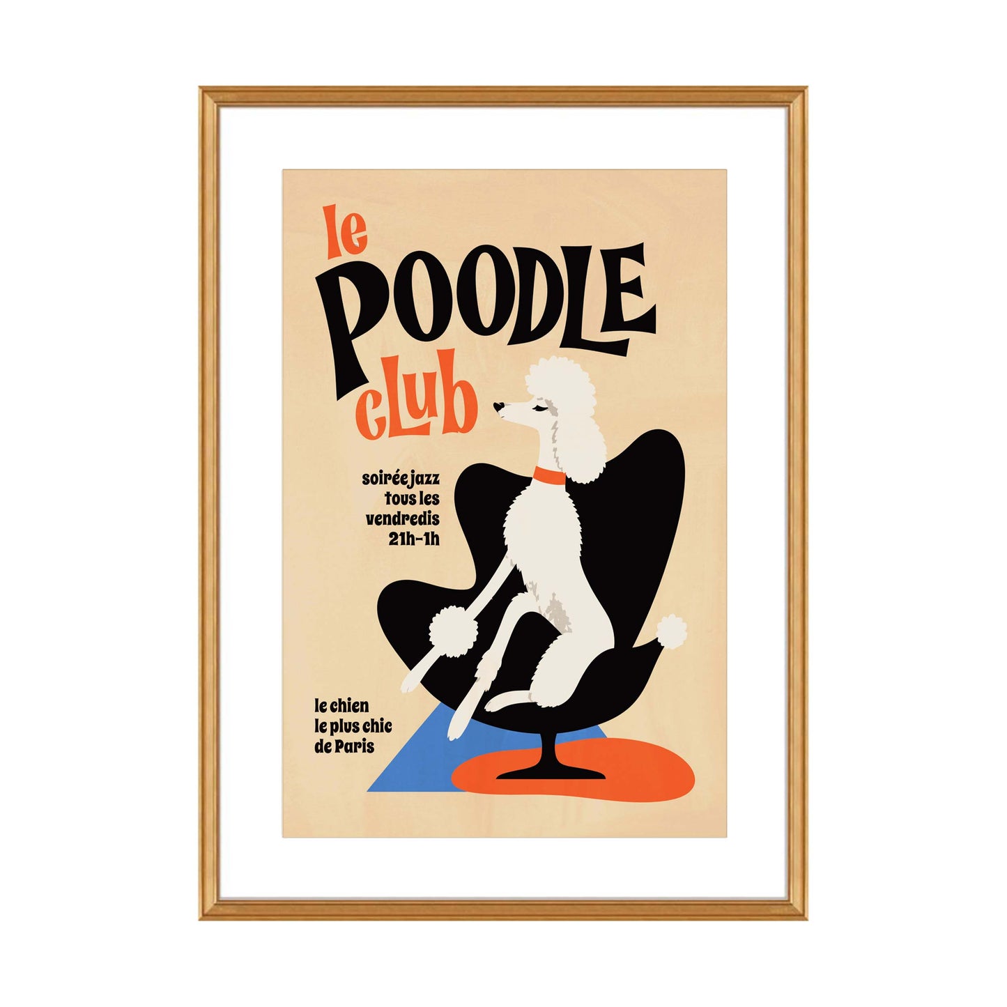 Le Poodle Paris Poster Print