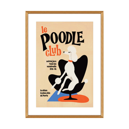 Plakat „Poodle Paris”