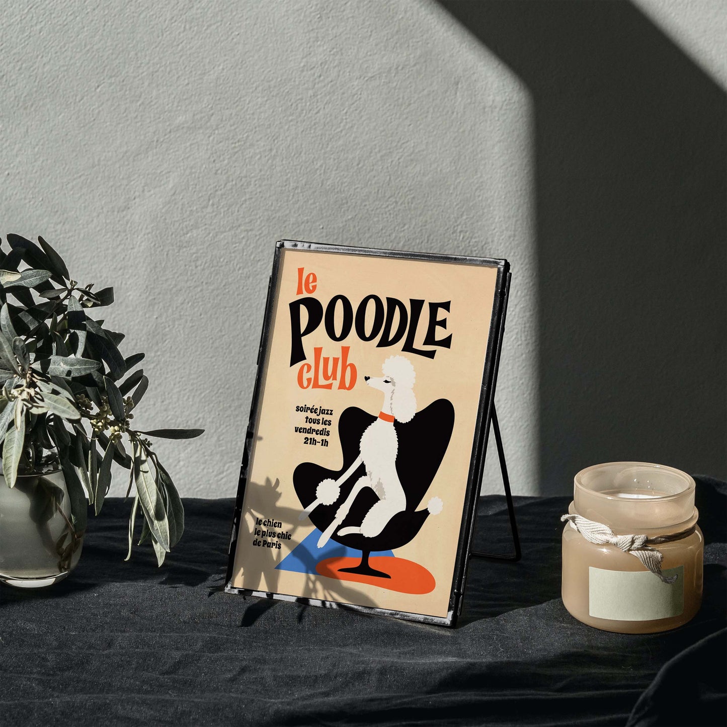Le Poodle Paris Poster Print