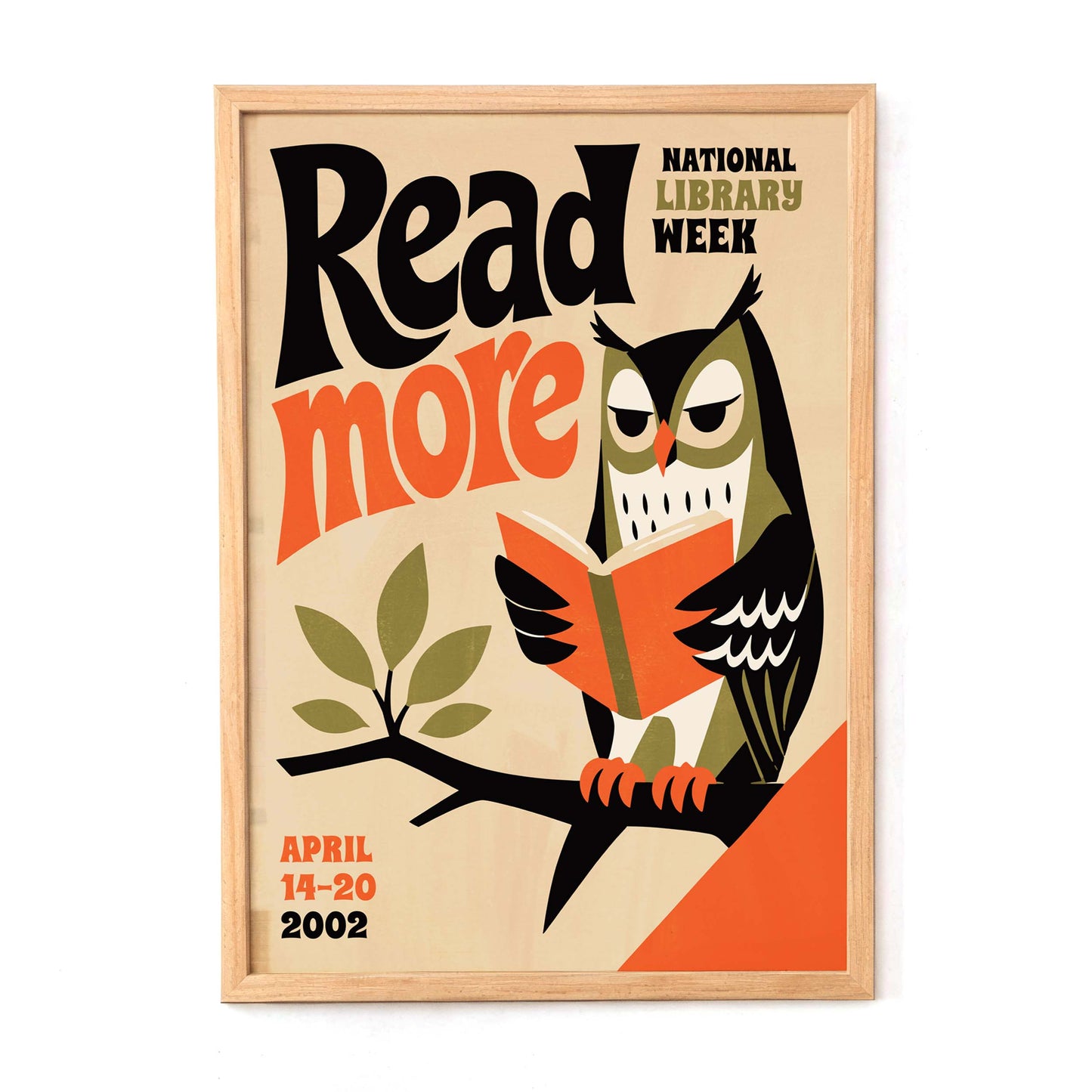 Read More Owl Library Poster Print