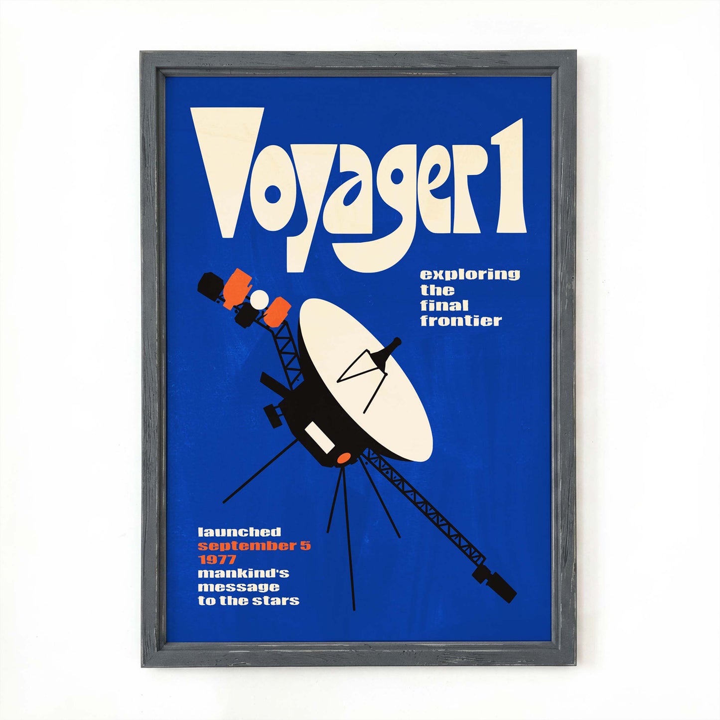 Voyager 1 Space Exploration Poster Print