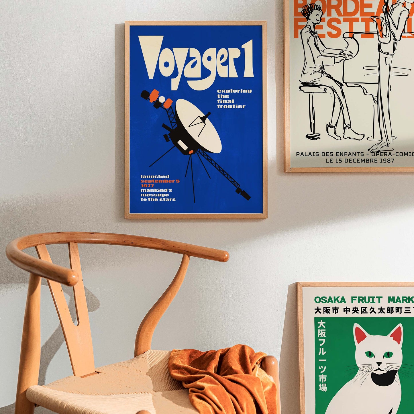Voyager 1 Space Exploration Poster Print