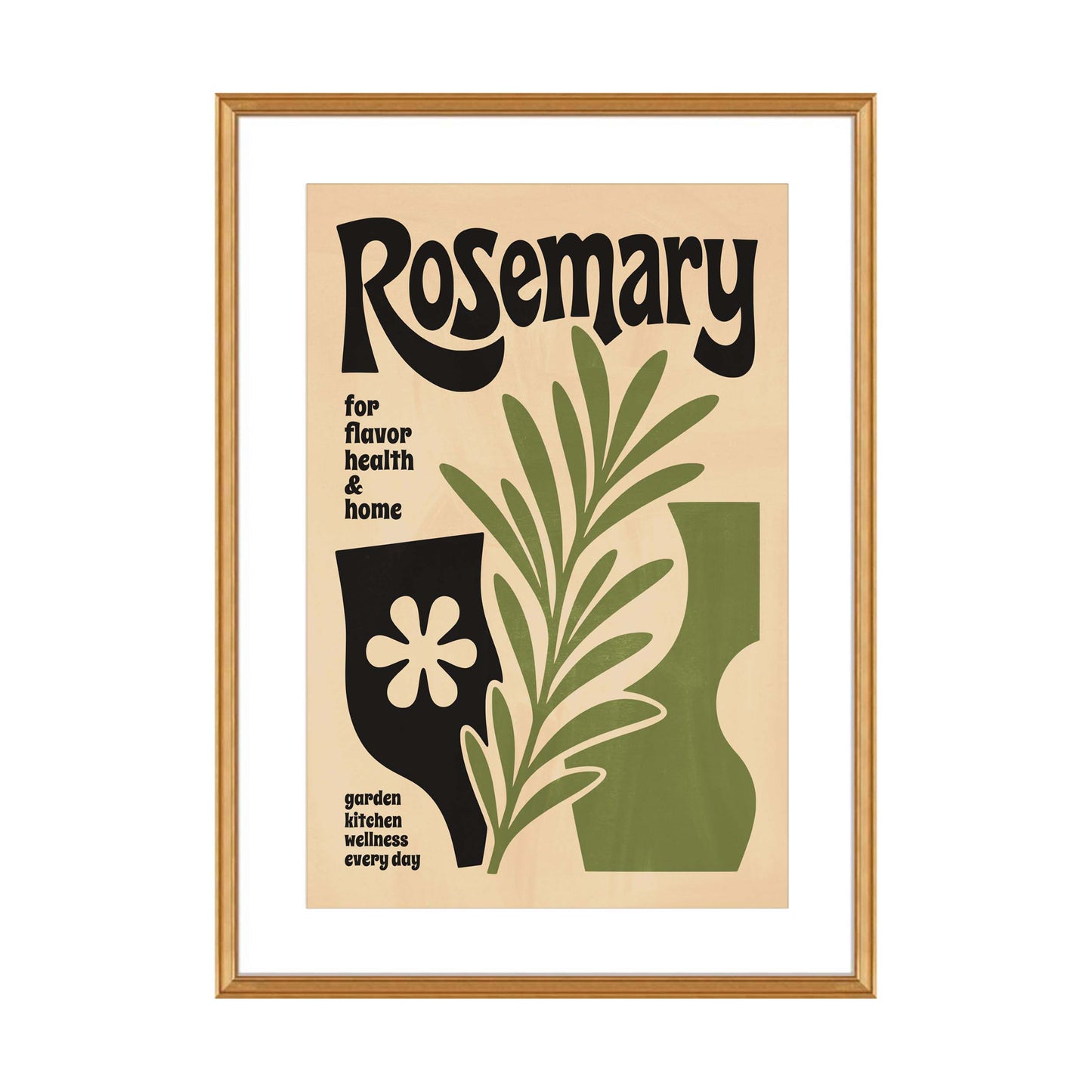 Rosemary Botanical Herb Poster Print