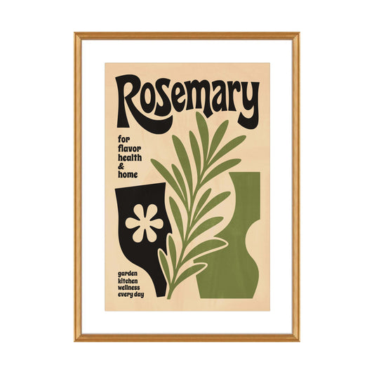 Plakat ziołowy Rozmaryn