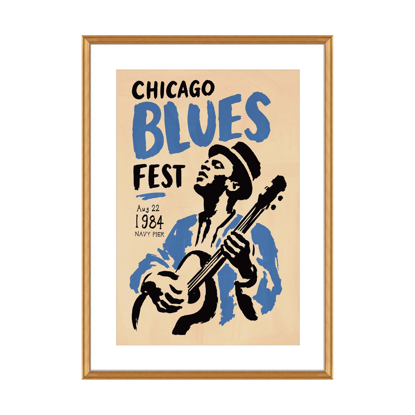 Chicago Blues Fest Print For Music Room