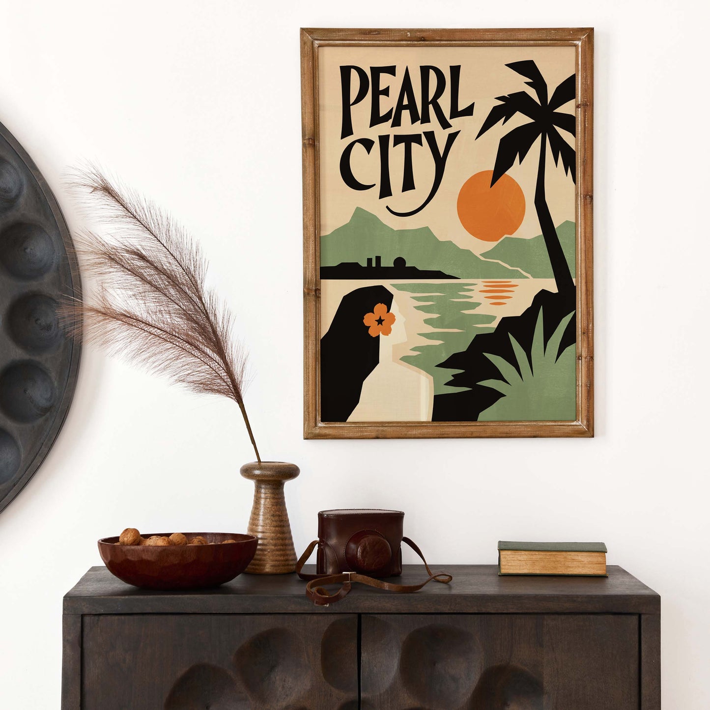 Pearl City Poster For Coastal Living Room