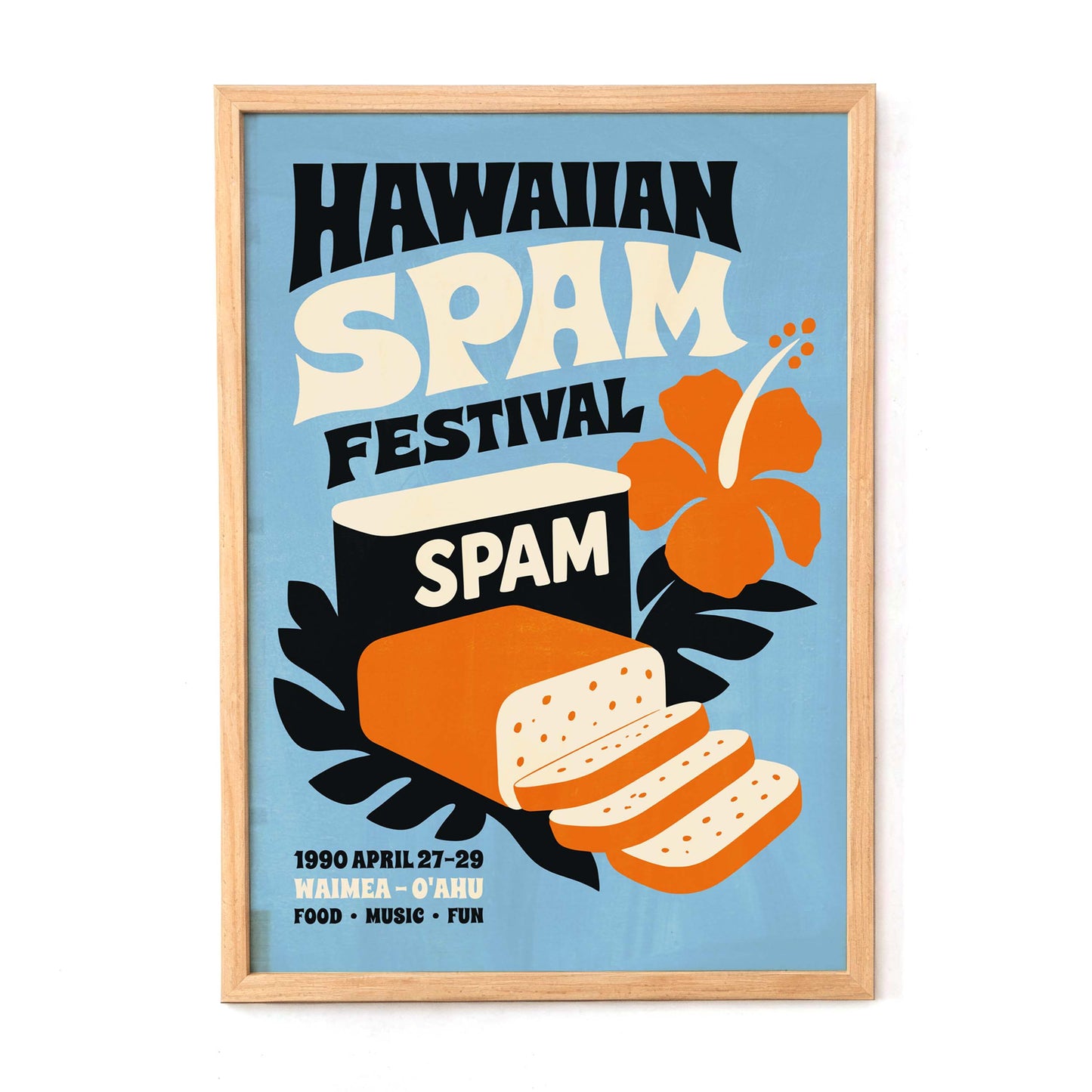 Hawaiian Spam Festival Poster For Kitchen Decor