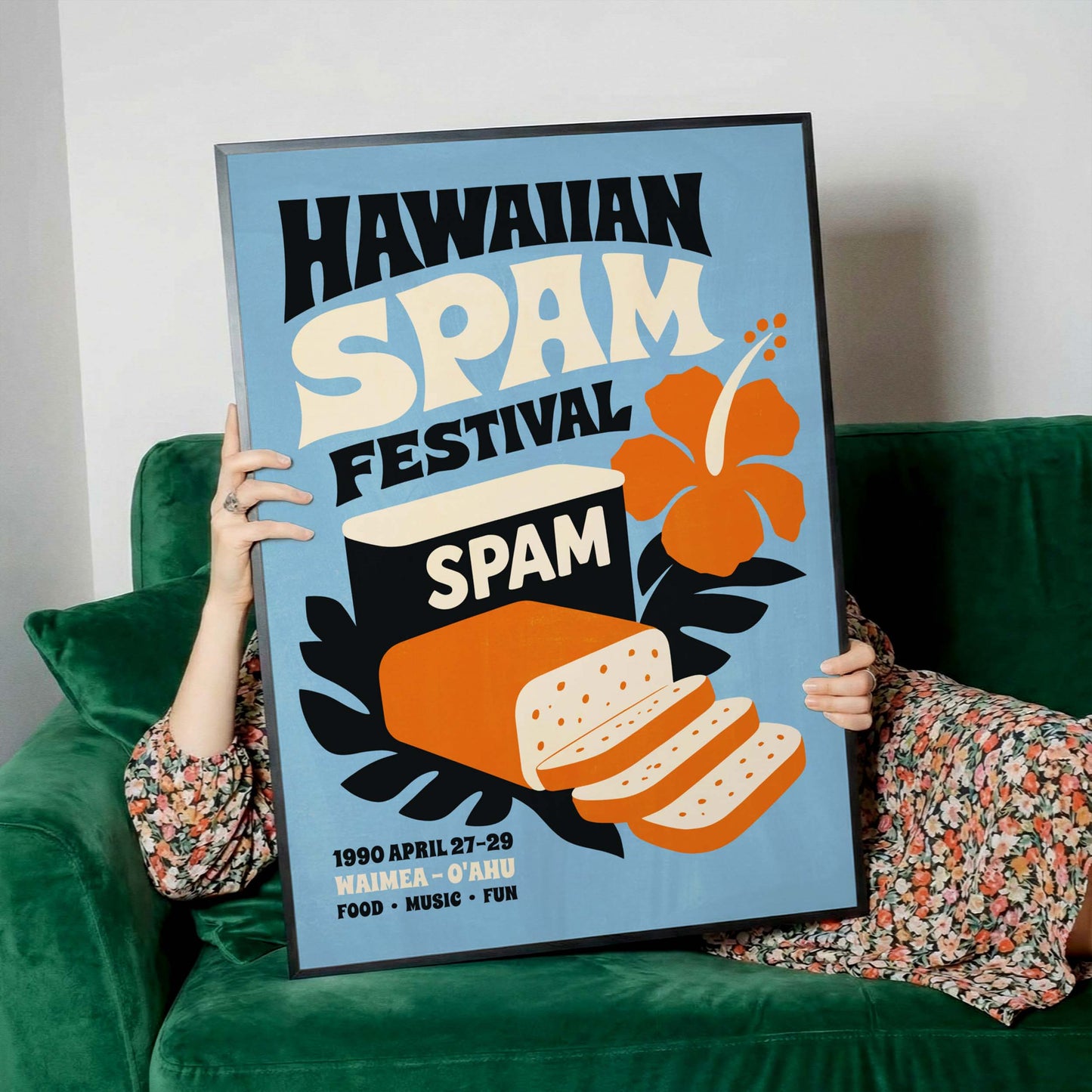 Hawaiian Spam Festival Poster For Kitchen Decor