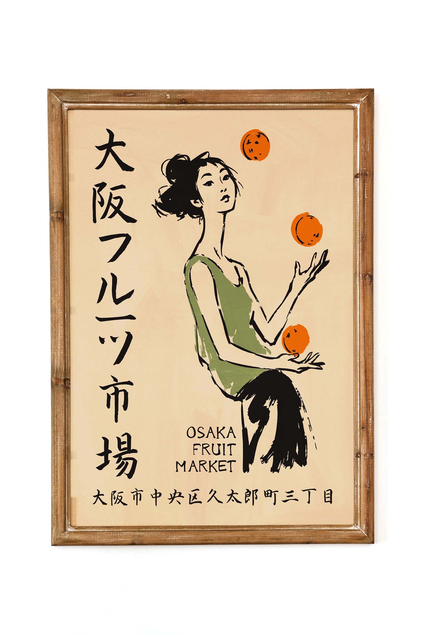 Osaka Fruit Market Poster