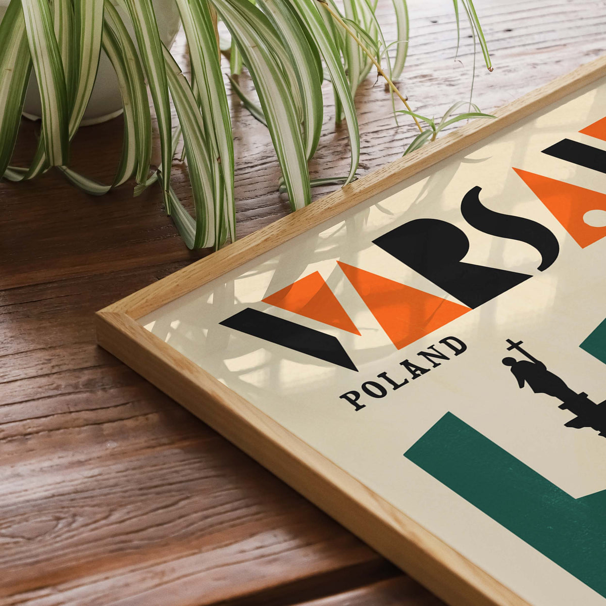 Warsaw Poland Vintage Travel Poster Print