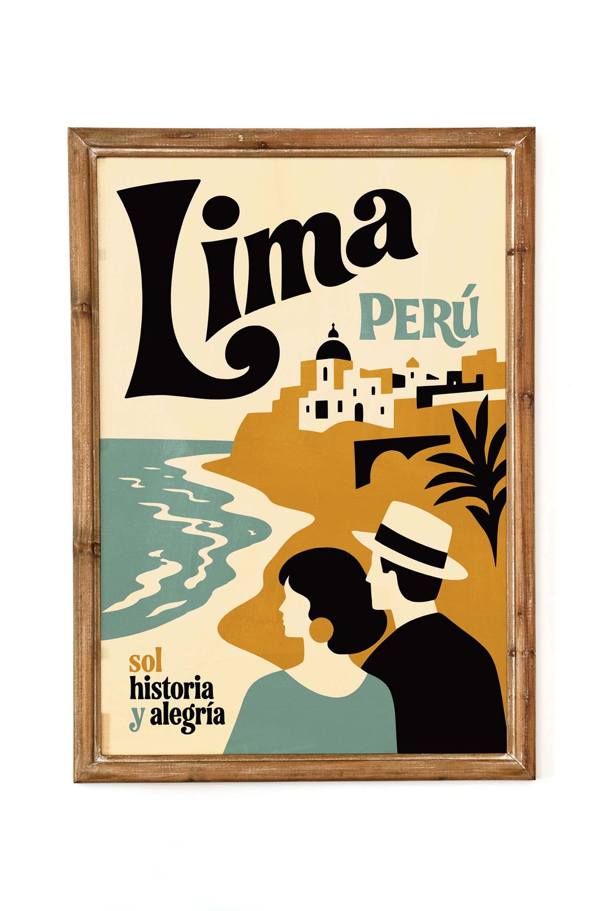 Lima Peru Vintage Travel Poster Print