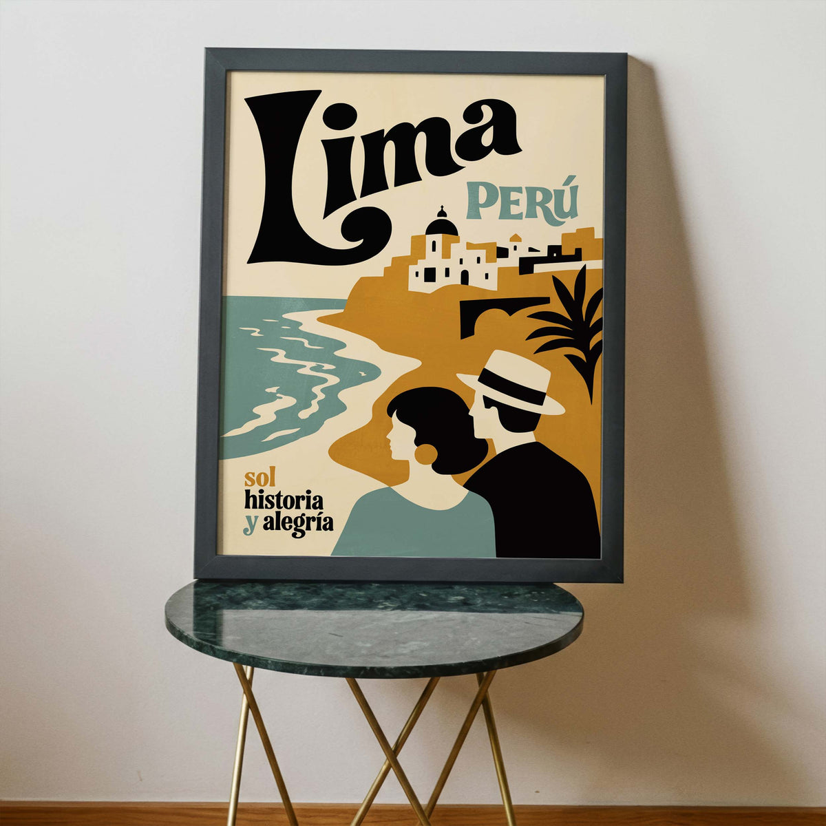 Lima Peru Vintage Travel Poster Print