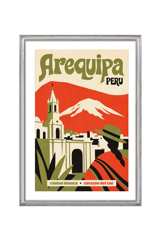 Arequipa Peru Travel Poster