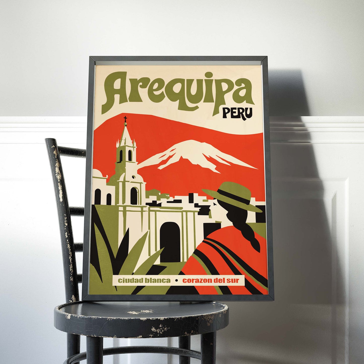 Arequipa Peru Travel Poster