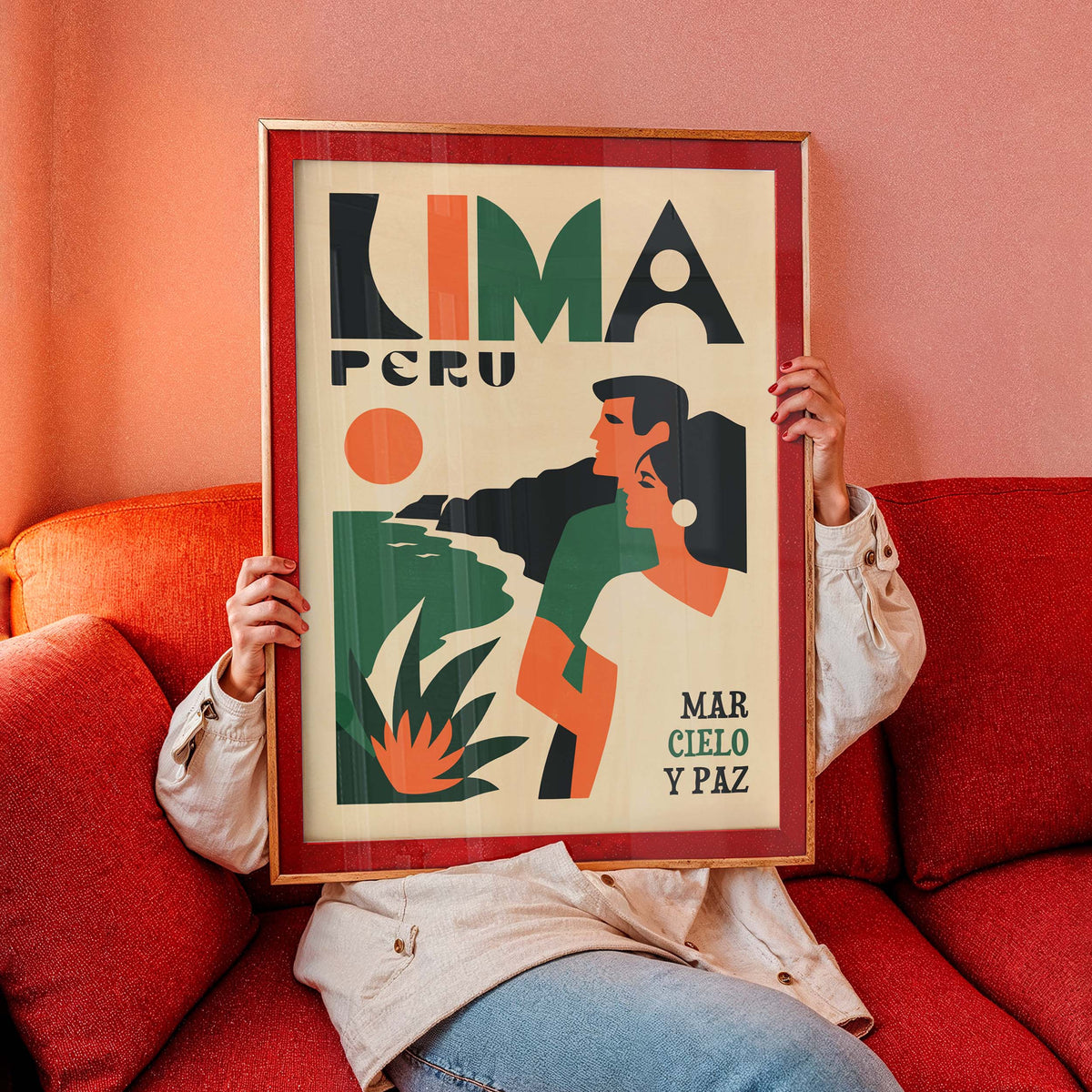 Lima Peru Travel Poster