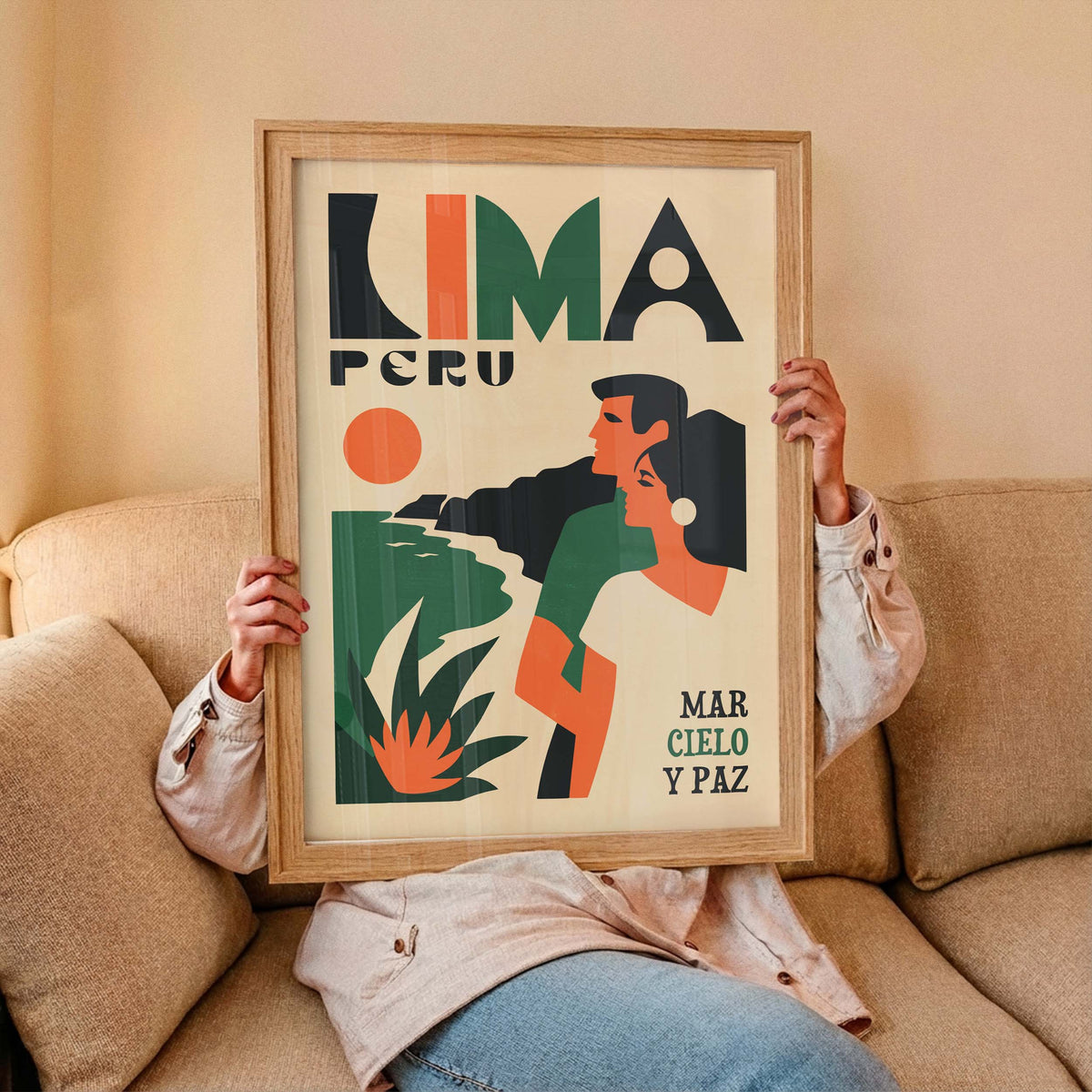 Lima Peru Travel Poster