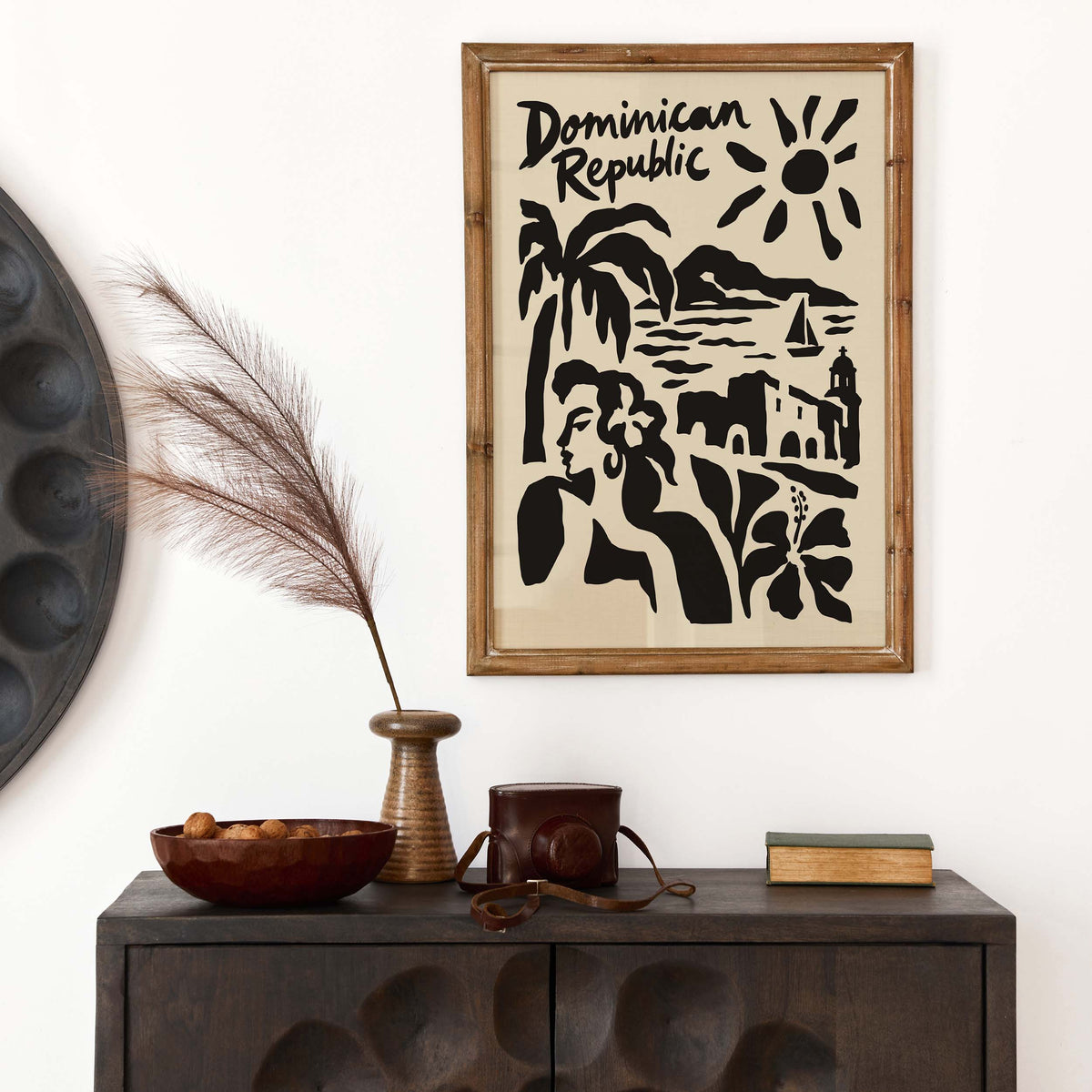 Dominican Republic Tropical Travel Poster Print