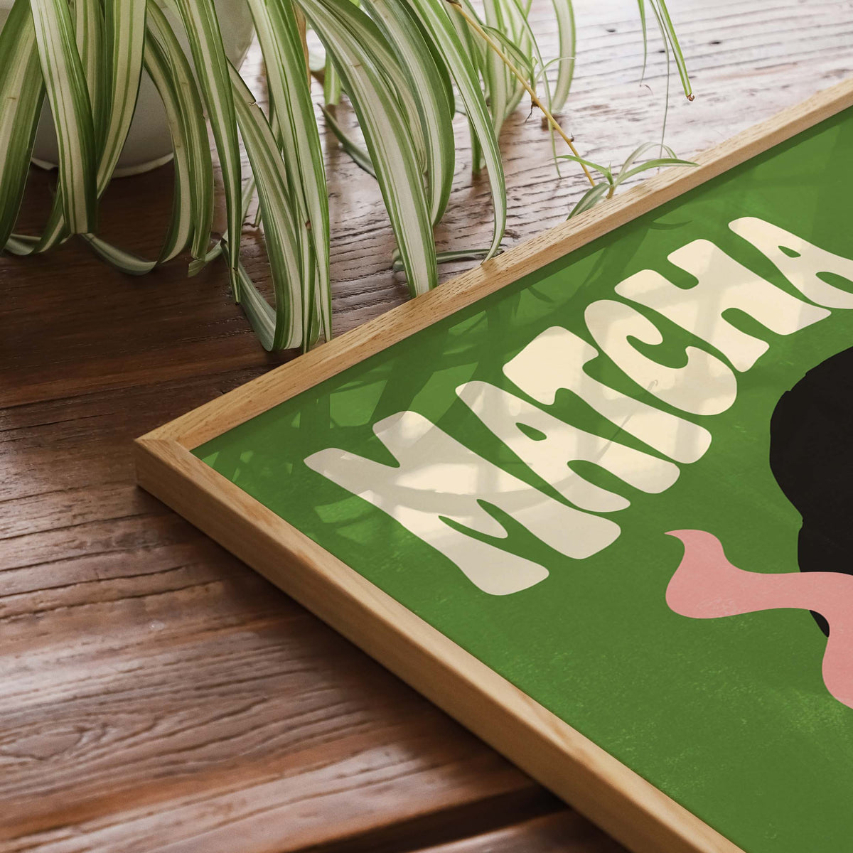 Matcha Tea Woman Wall Art