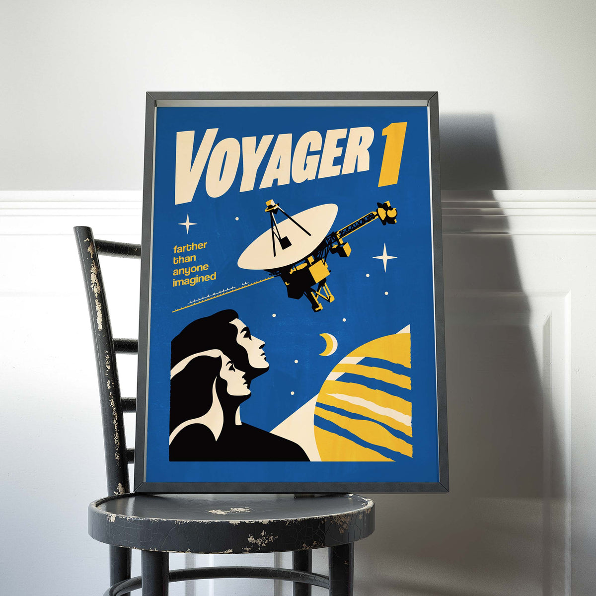 Voyager 1 Space Exploration Poster
