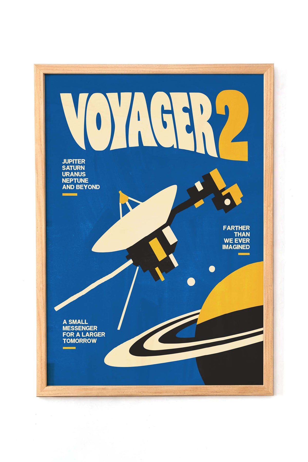 Voyager 2 Space Probe Poster