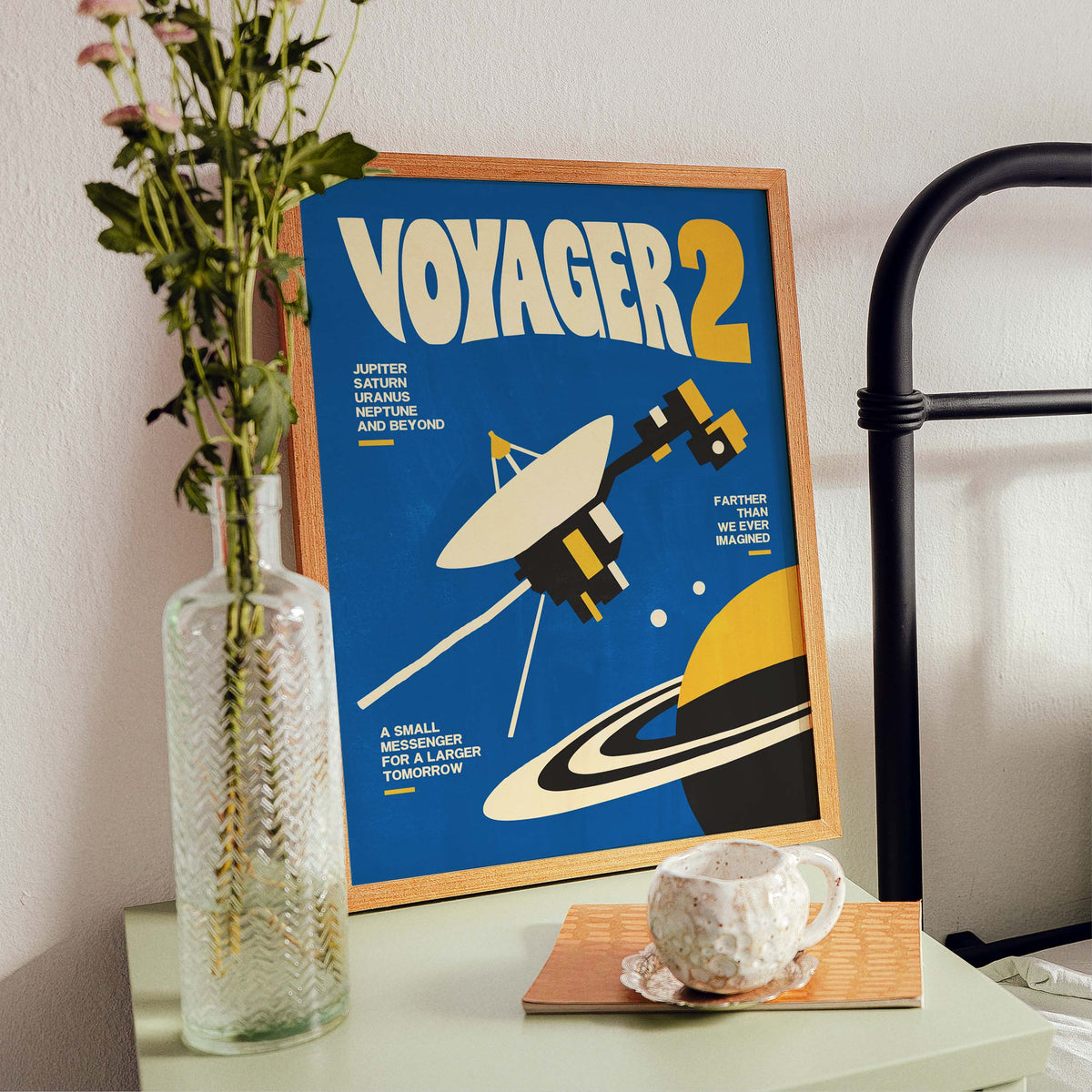 Voyager 2 Space Probe Poster