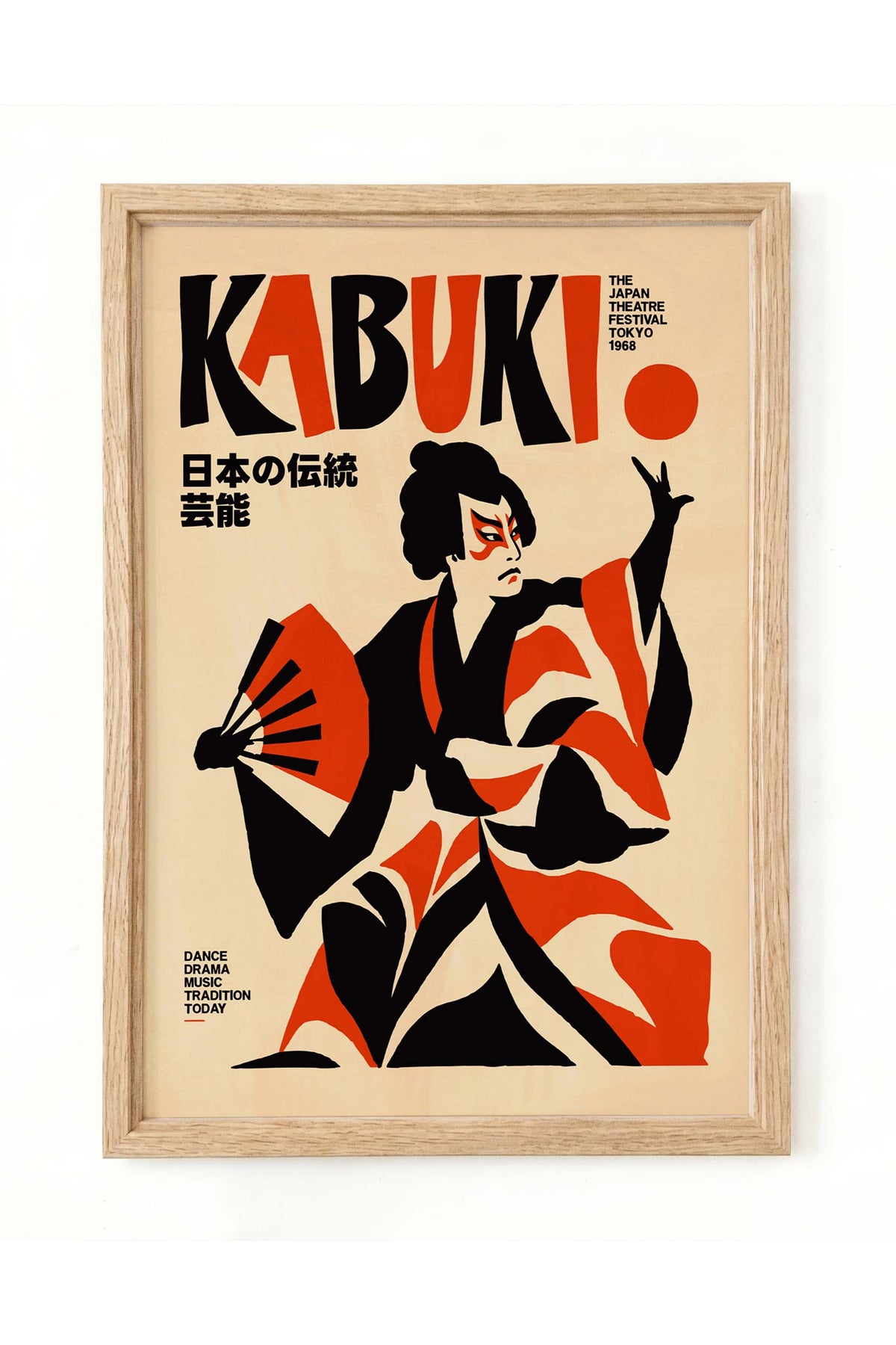 Japanese Kabuki Theater Poster Print