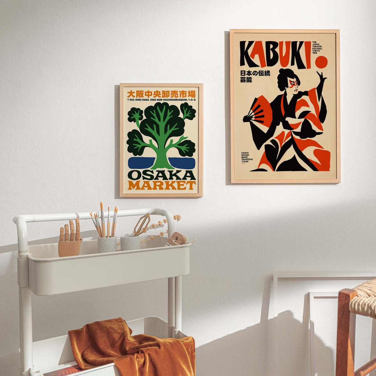 Japanese Kabuki Theater Poster Print