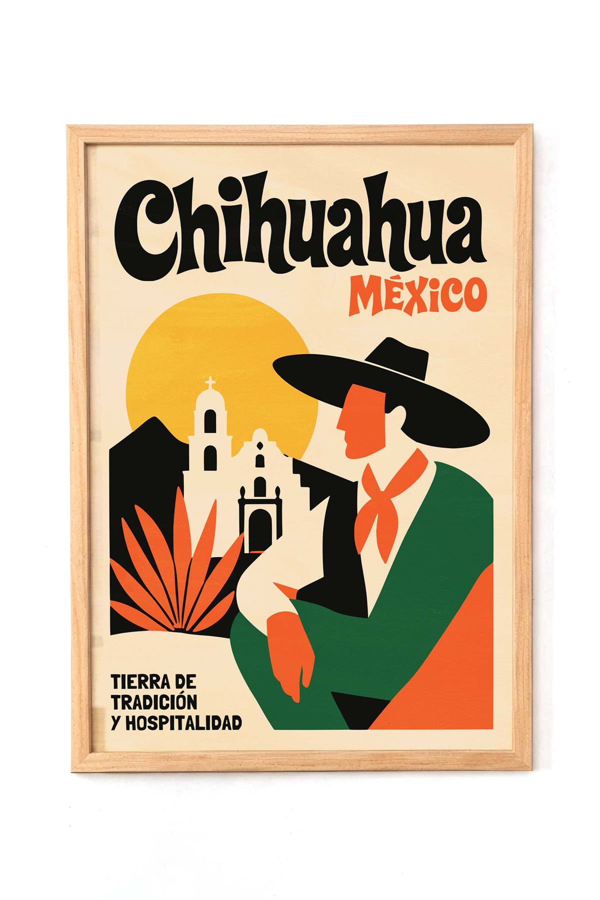 Chihuahua Mexico Cowboy Print