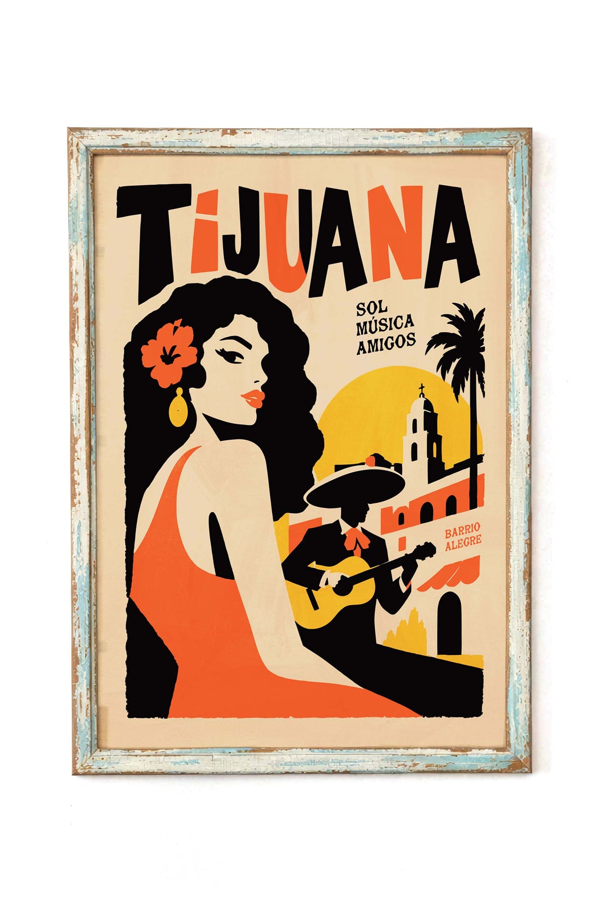 Tijuana Mexico Travel Poster