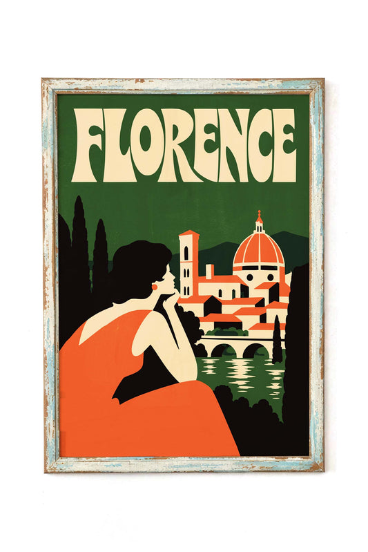 Florence Italy Travel Poster