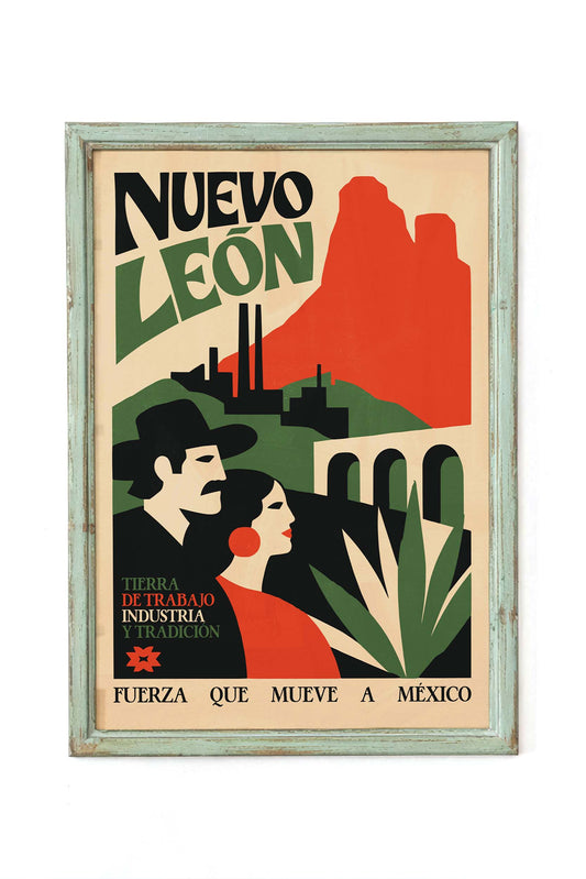 Nuevo Leon Mexico Travel Poster