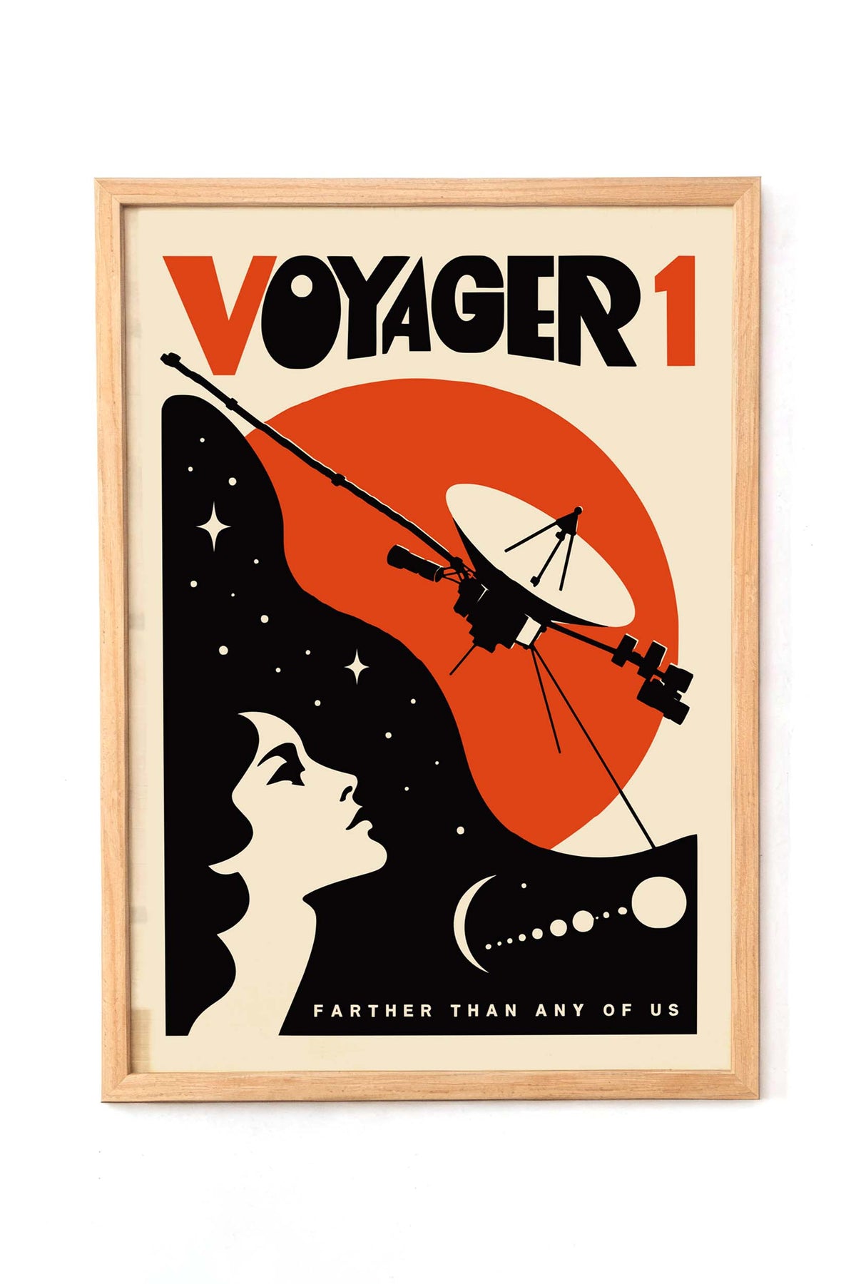 Voyager 1 Space Exploration Poster