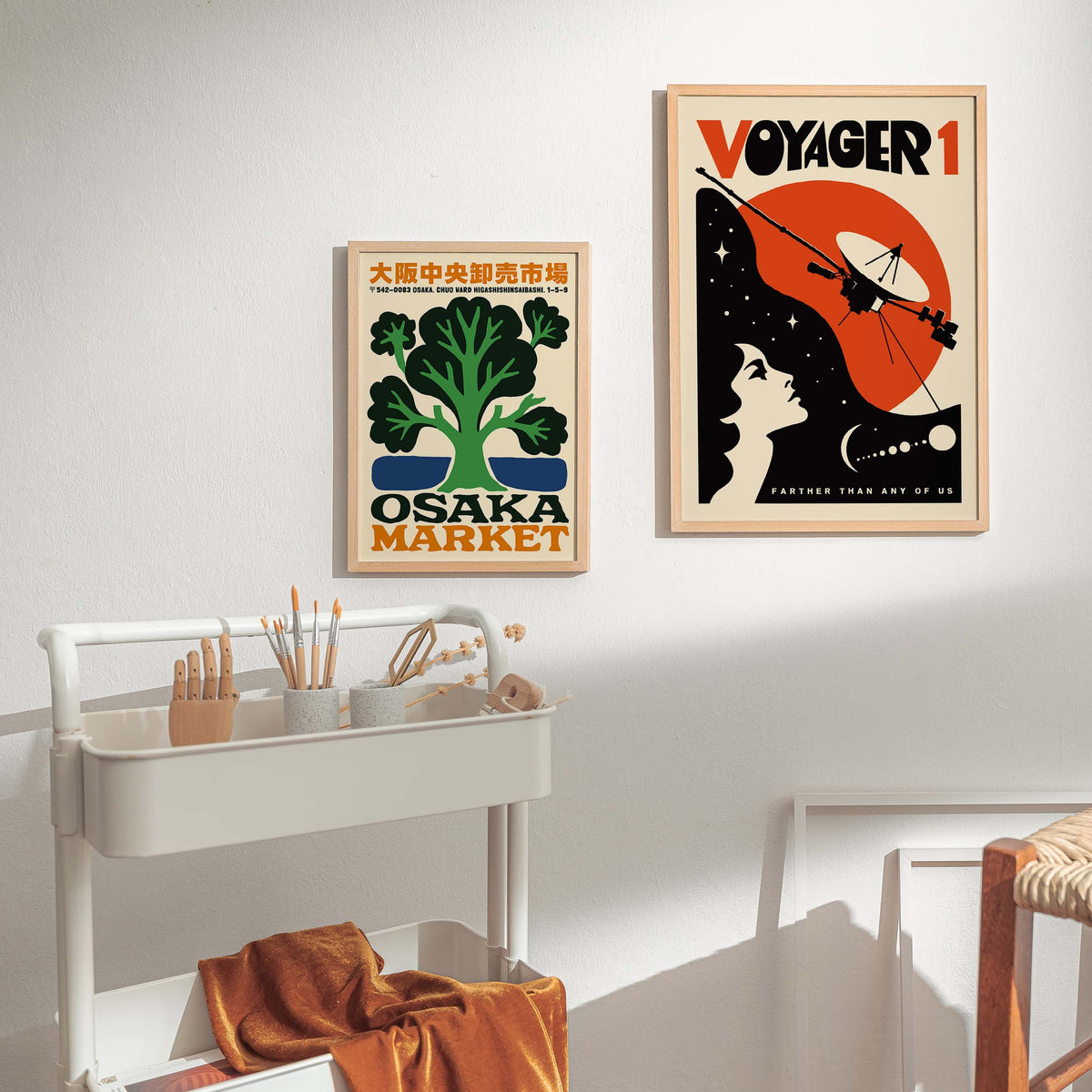 Voyager 1 Space Exploration Poster