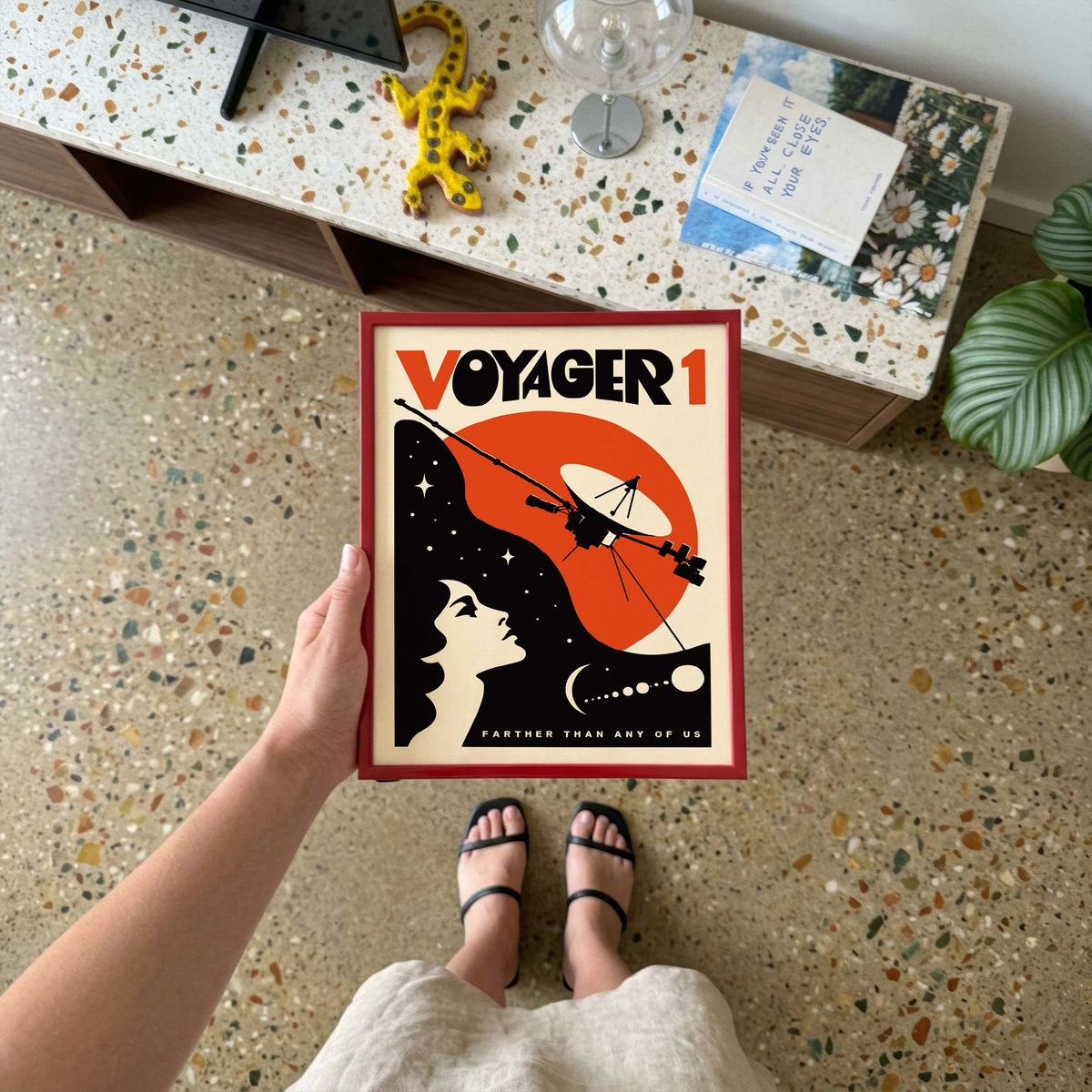 Voyager 1 Space Exploration Poster