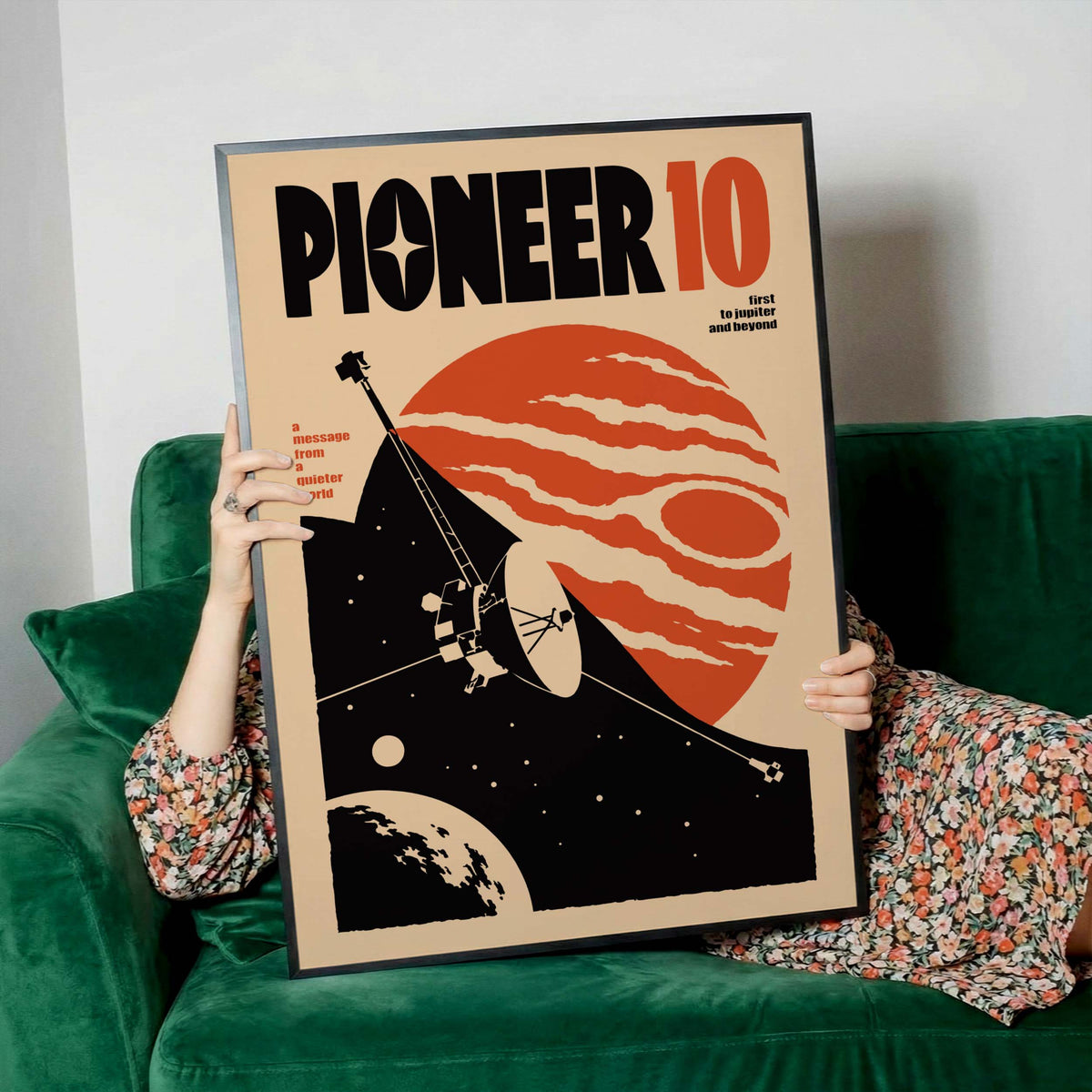 Pioneer 10 Jupiter Space Poster Print