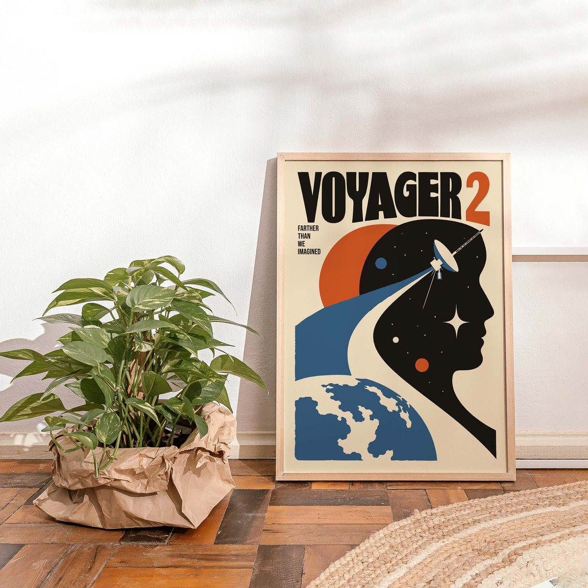 Voyager 2 Space Exploration Poster Print