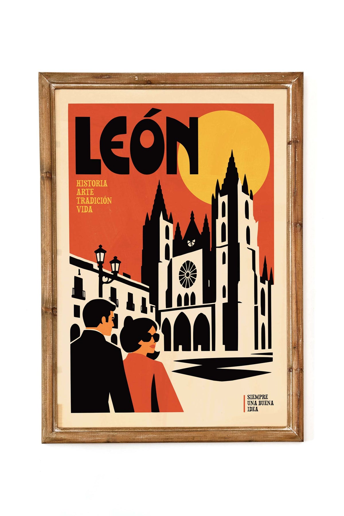 León Spain Cathedral Travel Poster