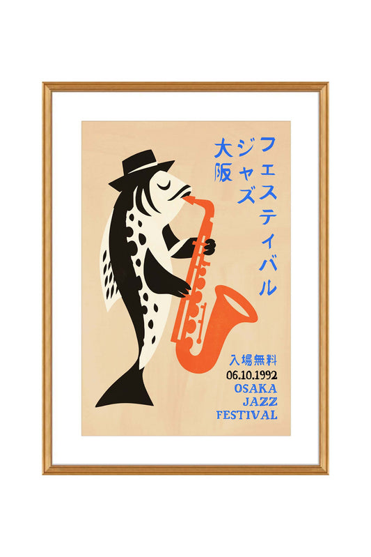Osaka Jazz Festival Poster Print