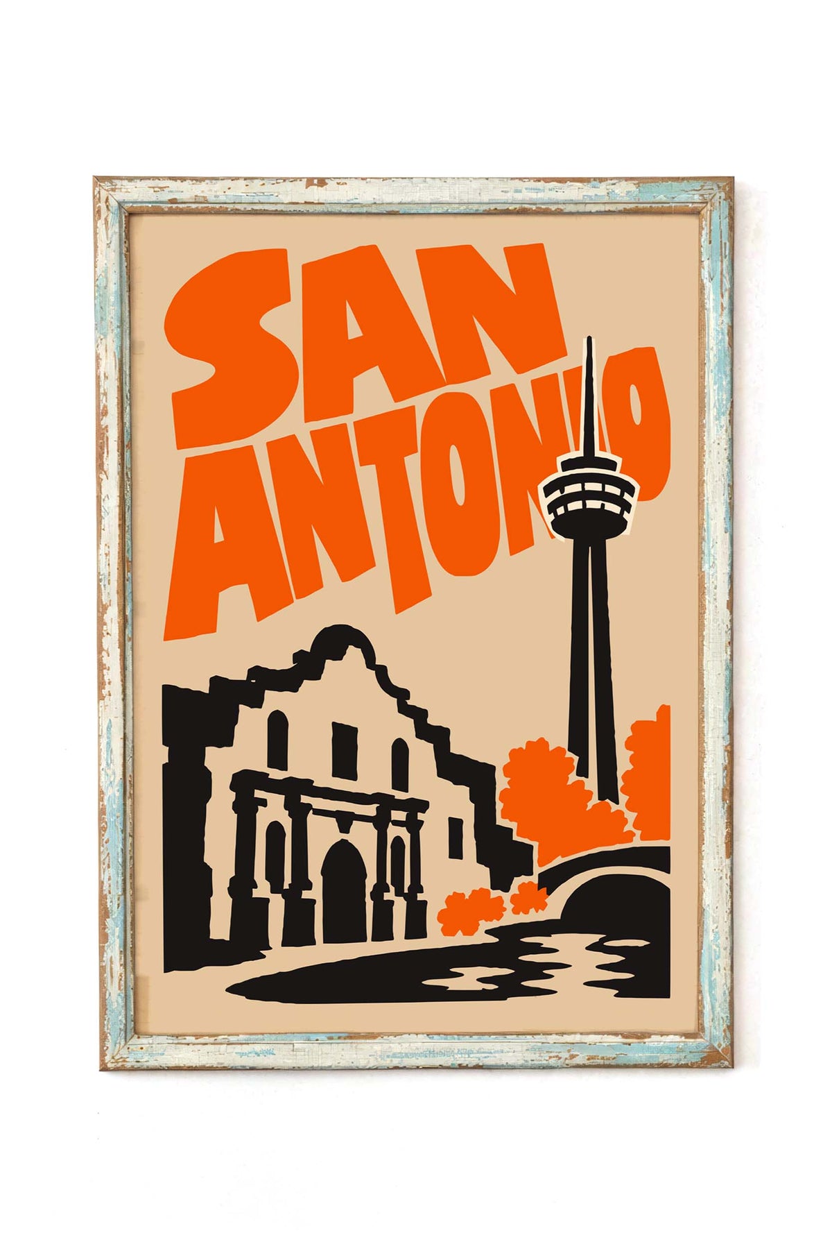 San Antonio Travel Poster Print