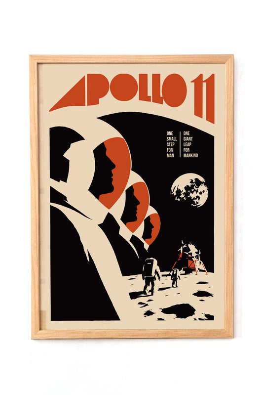 Apollo 11 Moon Landing Poster