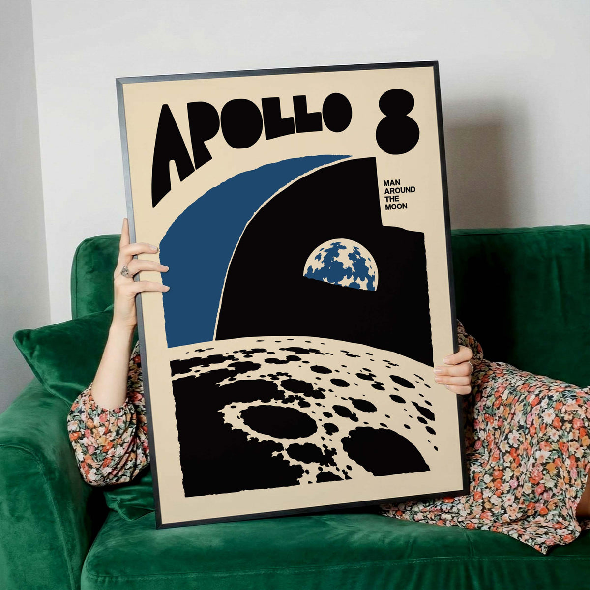 Apollo 8 Space Exploration Poster Print