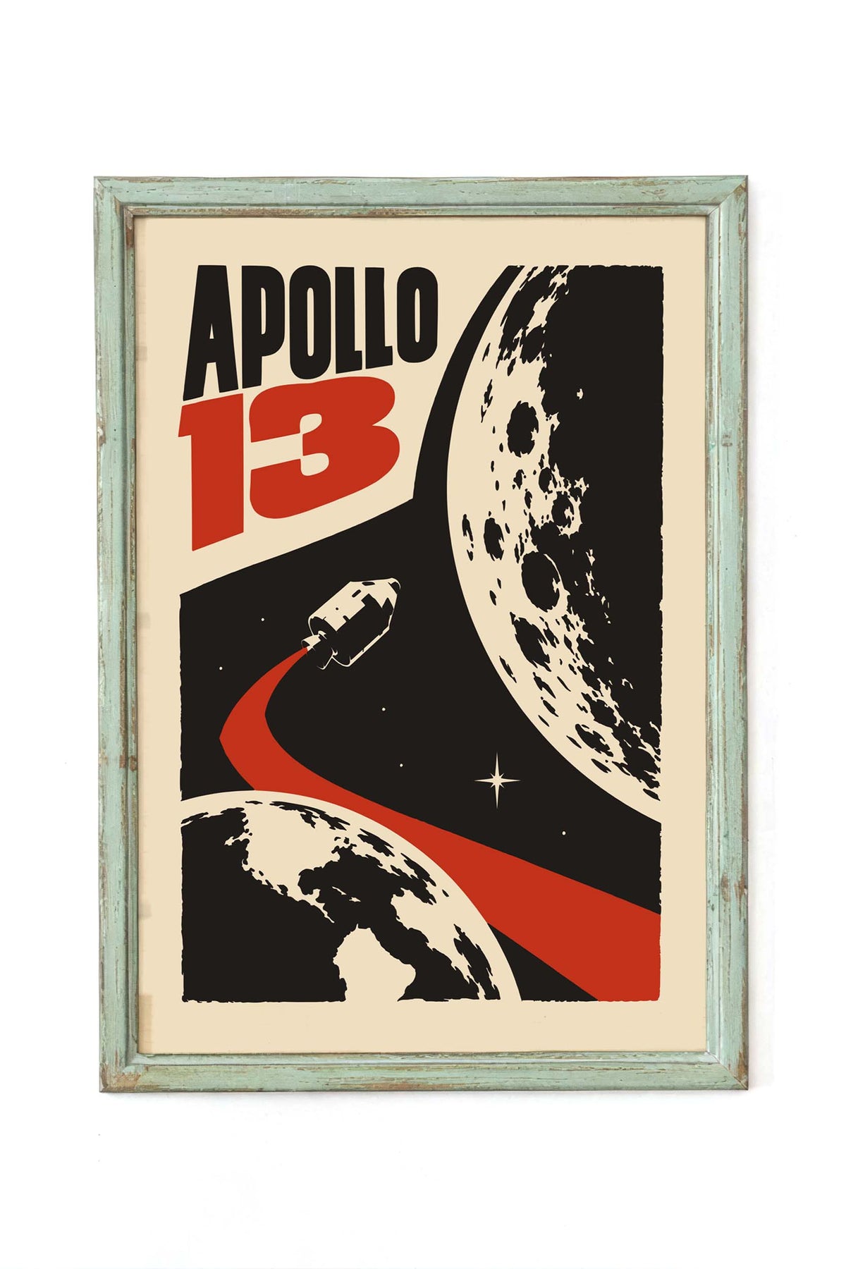 Apollo 13 Space Mission Poster Print