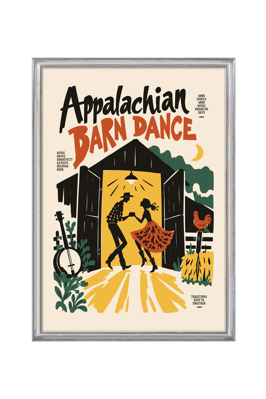 Appalachian Barn Dance Music Poster