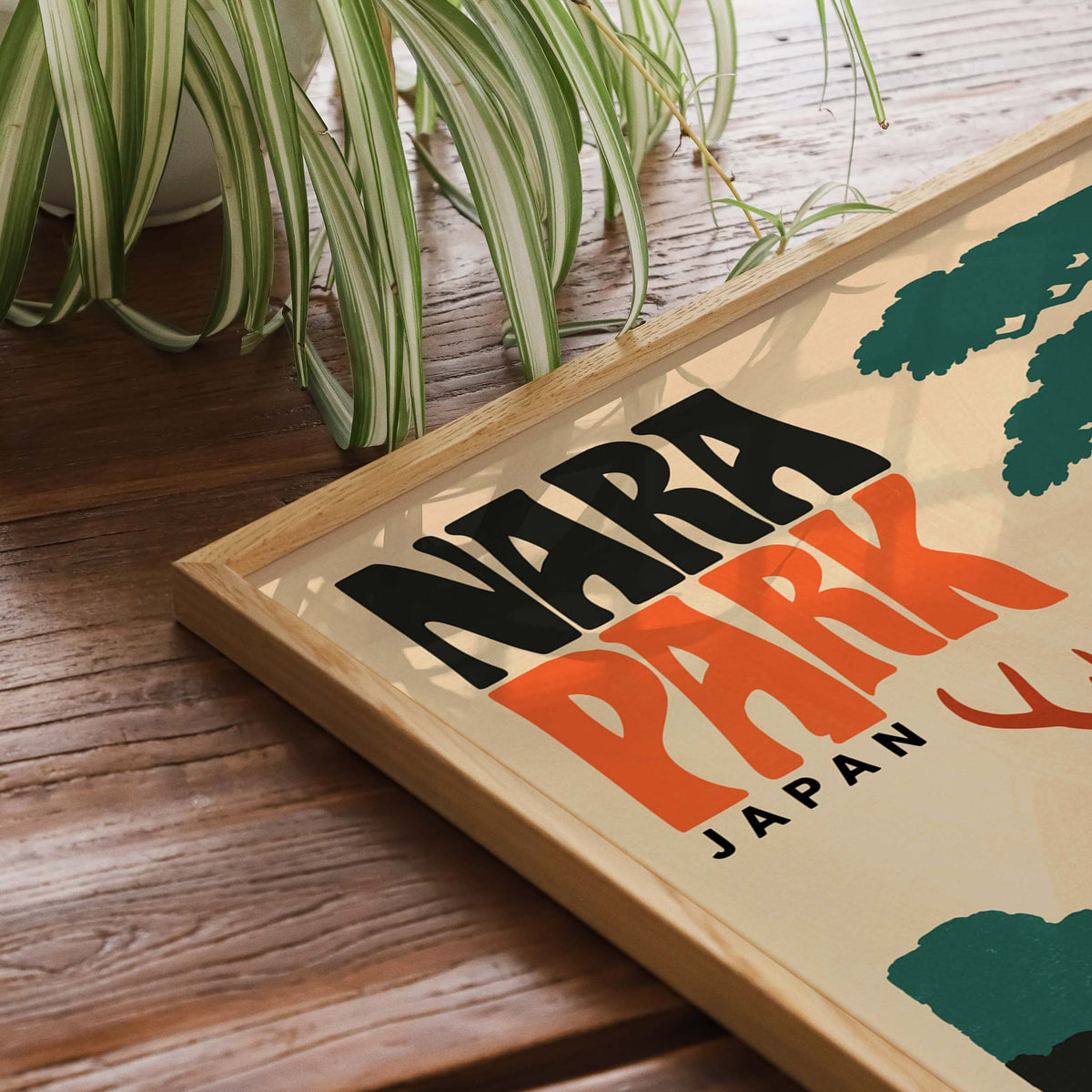 Nara Park Japan Travel Poster