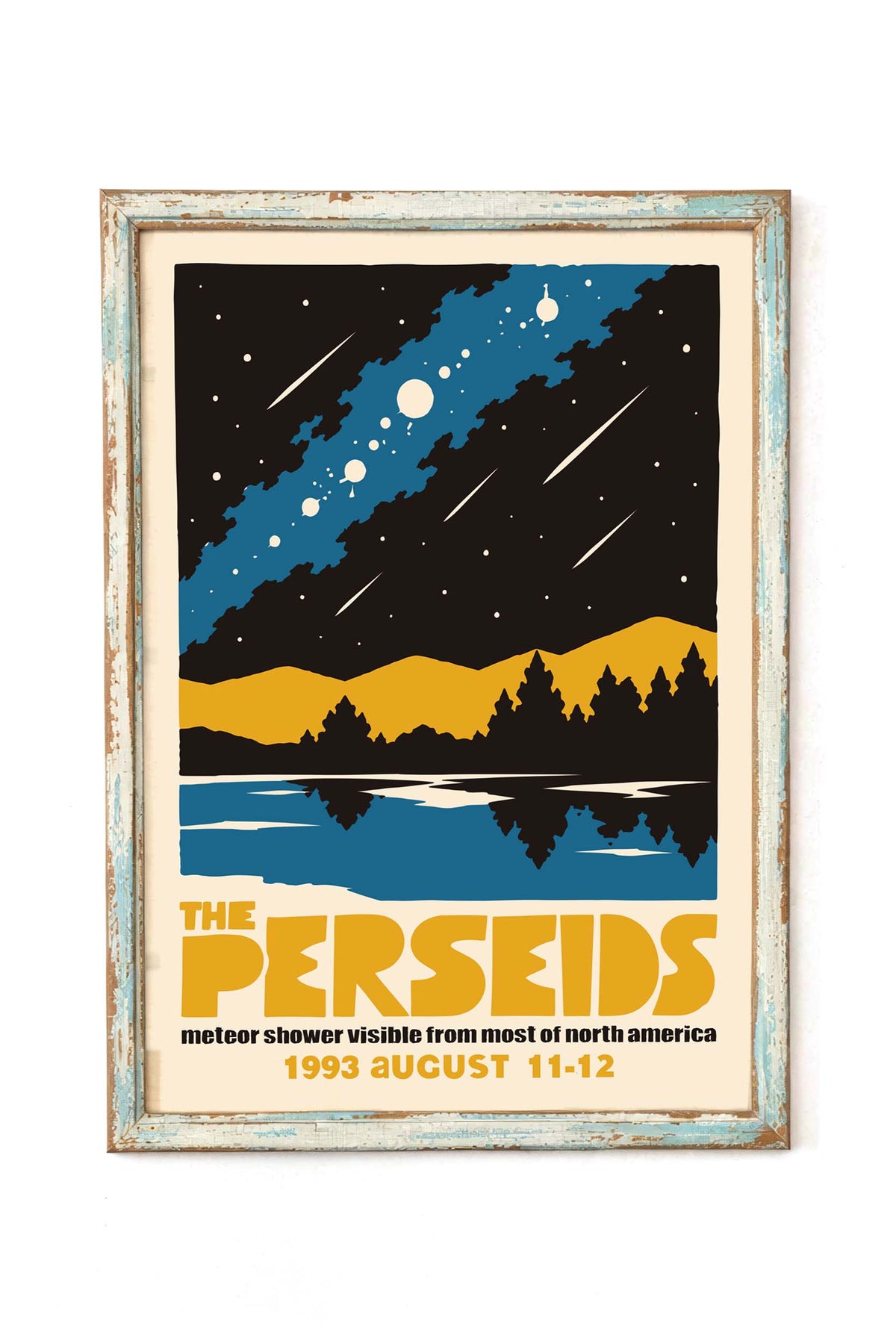 Perseids Meteor Shower Poster