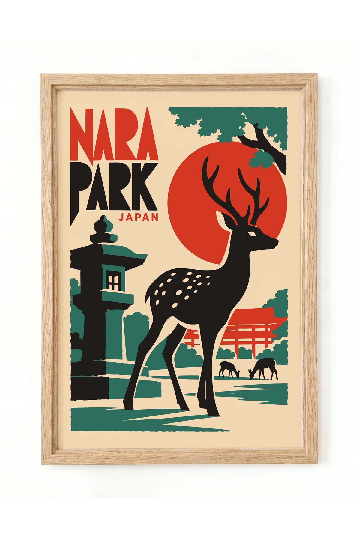 Nara Park Japan Deer Poster Print